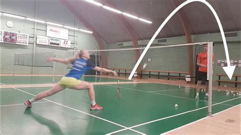 Badminton Exercise 25 Forehand Net Defensive And Offensive Lift Youtube