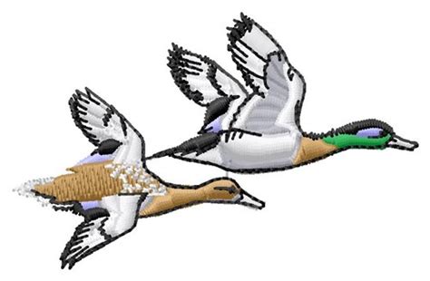 Flying Ducks Embroidery Design AnnTheGran