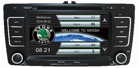 Škoda 2DIN DVD BT USB SD GPS navigace Aukro