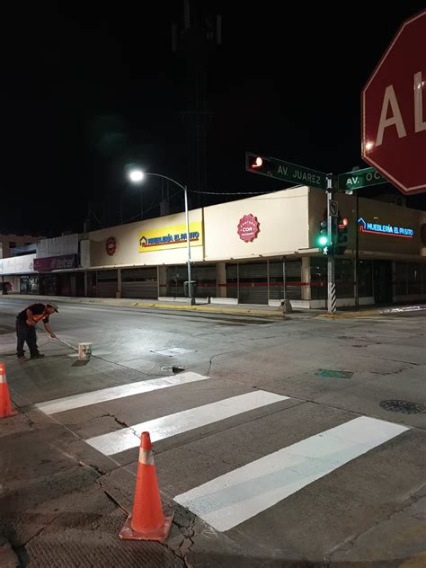 Trabaja Gobierno Municipal En Colocaci N De Se Alamientos Con Pintura