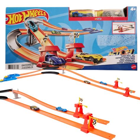 TOR WYŚCIGOWY HOT WHEELS DWA AUTKA TURBOWYŚCIG oficjalne archiwum Allegro