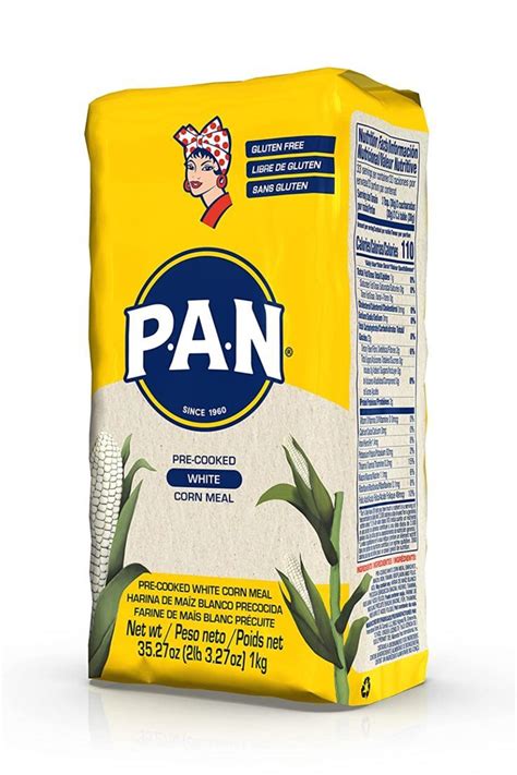 P A N White Corn Meal Pre Cooked Gluten Free And Kosher Flour For