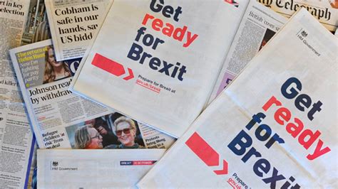 Governo Brit Nico Lan A Campanha Prepare Se Para O Brexit Revista