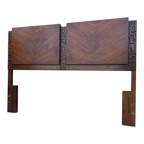 Mid-Century Modern Queen Headboard | Chairish