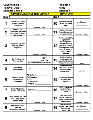 Fillable Online Sos State Oh TSX Logic Accuracy Testing Checklist