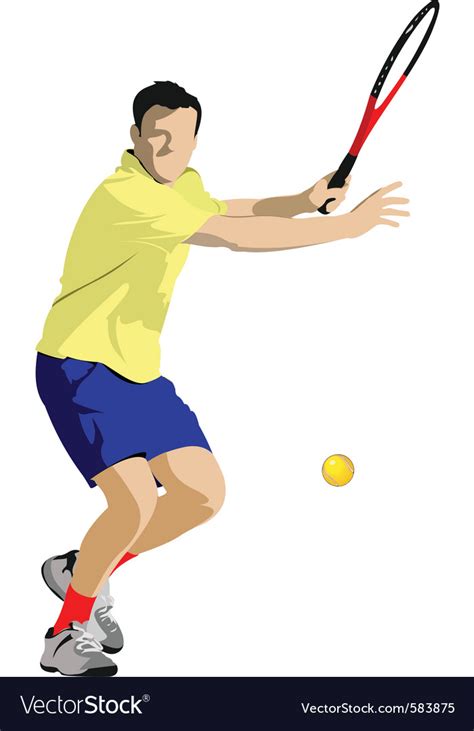 Tennis player Royalty Free Vector Image - VectorStock