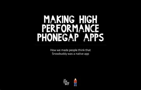 High Performance Phonegap Apps Ppt