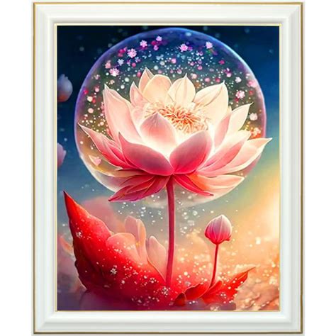 Diamond Painting Fleur De Lotus Ab X Cm Lartera