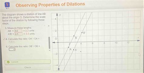 Solved Observing Properties Of Dilations Try It The Diagram Shows A