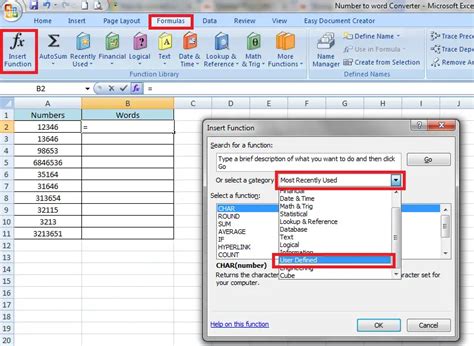 Number To Words Converter In Excel Convert Number To Word In Ms Excel Formula