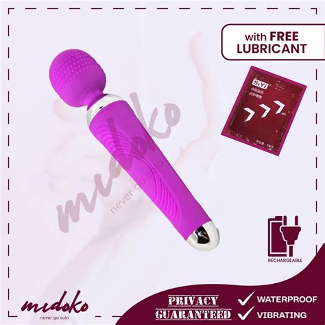 Midoko 8 Frequency Magic Wand Vibrator For Girls Adult Sex Toys For Women Shopee Philippines