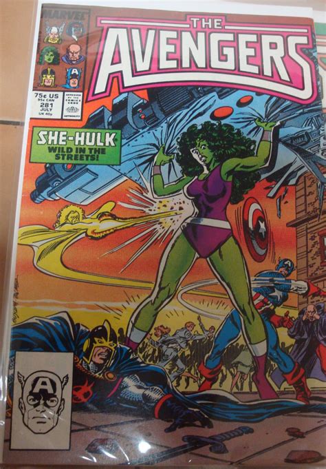 Avengers 281 Roger Stern Story John Buscema Cover Art She Hulk Captain