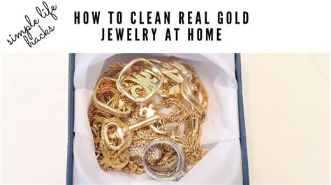 How To Clean Real Gold Jewelry At Home Simple Life Hack Diy Youtube