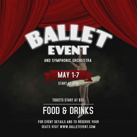 Dance Recital Flyer Advertisement In 2024 Ballet Posters Dance Event Poster Poster Template