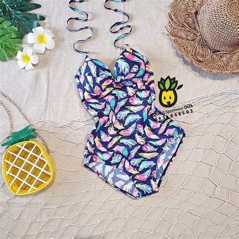 BIKINI ĐỒ BƠI LIỀN LÔNG VŨ Shopee Việt Nam