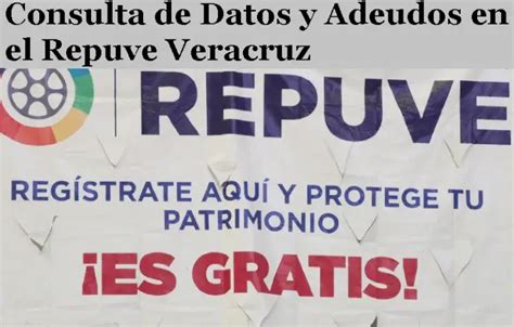 Repuve Veracruz Consulta De Datos Y Adeudos 2024