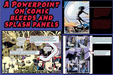 Powerpoint On Comic Bleeds And Splash Panels Comics Graphic Novel