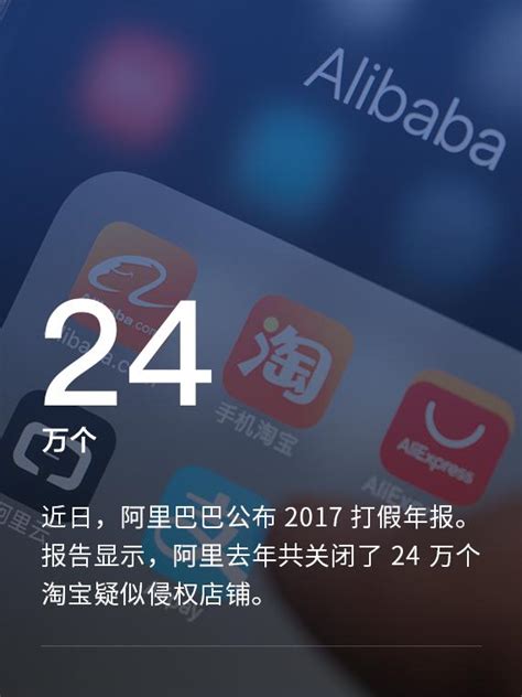 阿里發打假年報：24 萬個淘寶疑似侵權店鋪被關閉 每日頭條