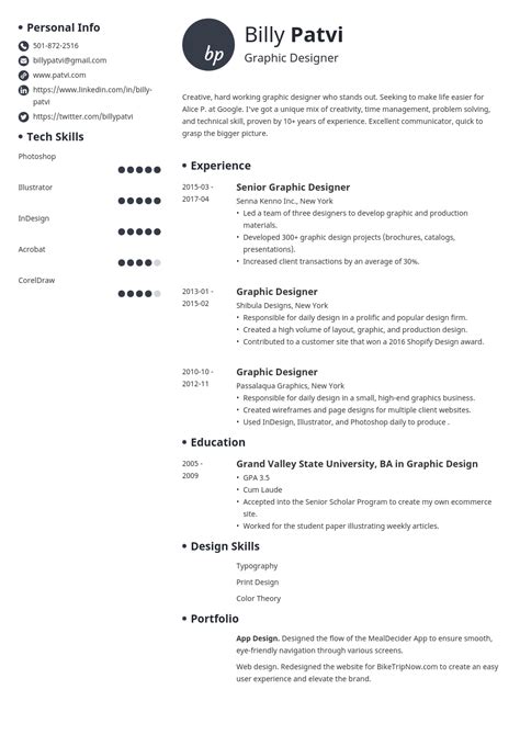 Freelance Graphic Designer Resume Examples - werohmedia