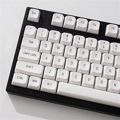 Double Shot Keycaps Keys Msa Profile Iso Ansi Layout White Keycap