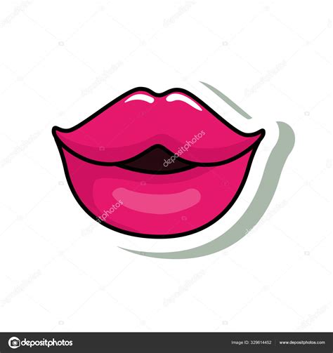 Sexy Lips Pop Art Style Icon Stock Vector By Yupiramos