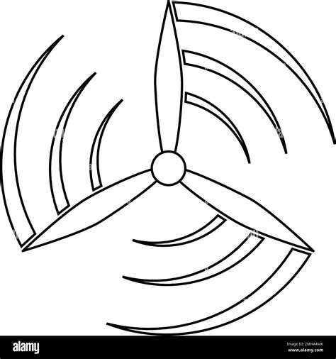 Wind Fan Logo Illustration Design Stock Vector Image And Art Alamy