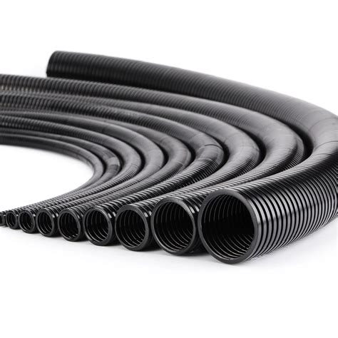 Polyethylene Flexible Black Corrugated Plastic Cable Wire Electrical