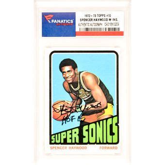 Fanatics Authentic Spencer Haywood Seattle Supersonics Autographed