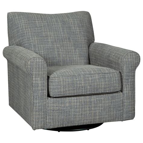 Ashley Signature Design Renley Swivel Glider Accent Chair with Rolled ...