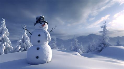 Snowman Snowing In The Snow Wallpaper Backgrounds | JPG Free Download ...