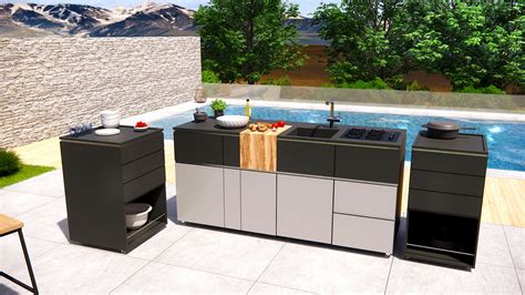 Modern outdoor kitchen furniture 3D - TurboSquid 1549107