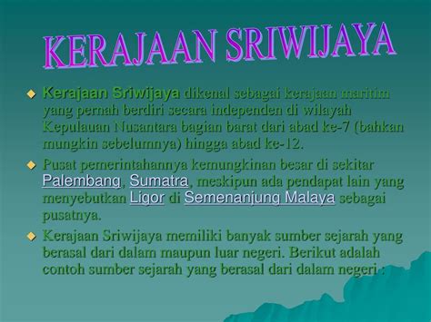 Sumber Sejarah Kerajaan Sriwijaya Dari Dalam Negeri Seputar Sejarah