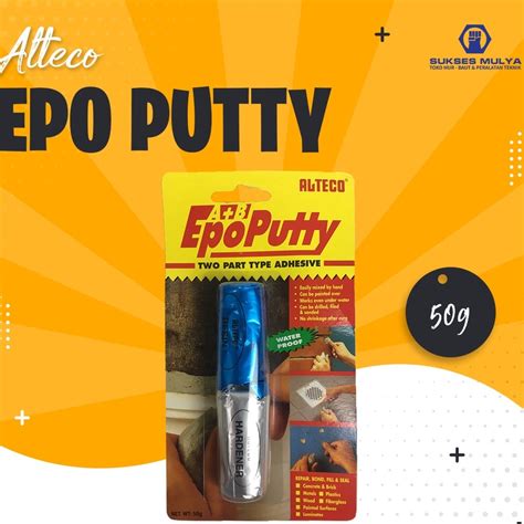 Jual Lem EpoPutty Alteco 50gr Epoxy Epo Putty Lem Tambal Serba