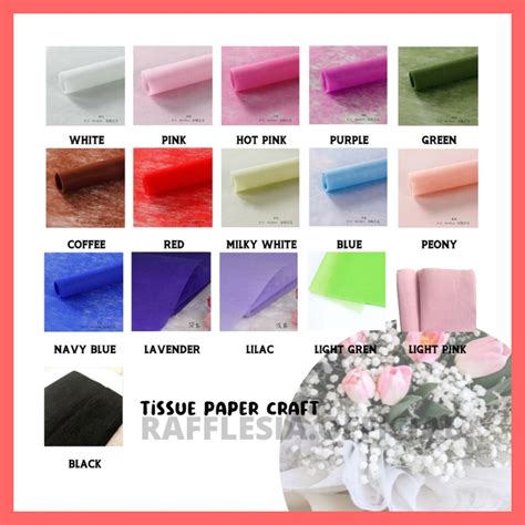 Jual 10 LEMBAR FLOWER WRAPPING PREMIUM TISSUE NONWOVEN NON WOVEN