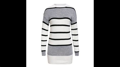 Glamaker Striped Knitted Bodycon Sexy Dress Women Long Sleeve O Neck