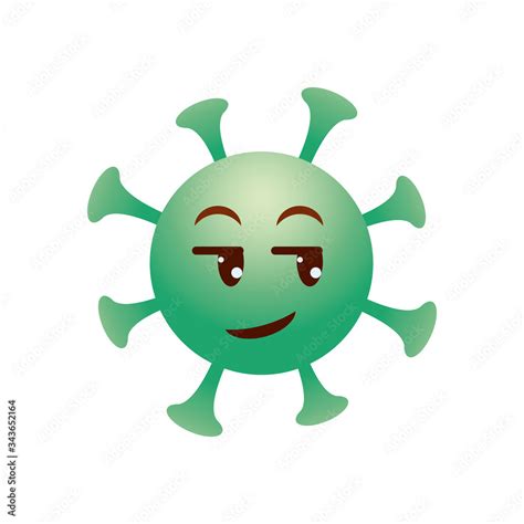 Emoji Coronavirus Concept Serius Coronavirus Emoji Icon Gradient