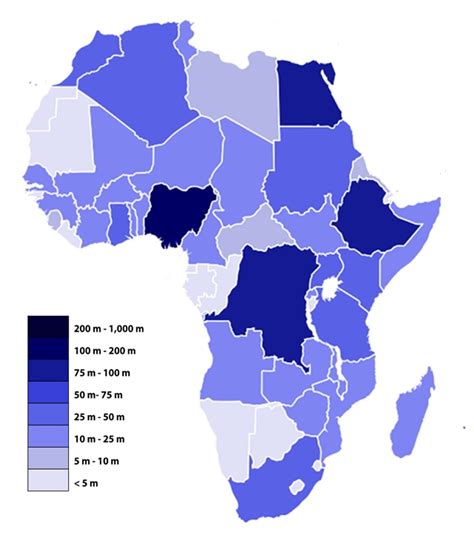 Países De África Por Población 2023 — Saber Es Práctico