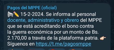 Pagos MPPE 16 De Febrero 2024 Revisa Fechas De QUINCENA BONOS Y