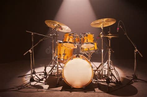 Drum Set On Stage Stock Image Image Of Music Play Warm 30825637