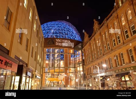 Entrance to the Victoria Square shopping centre in Belfast, Northern ...