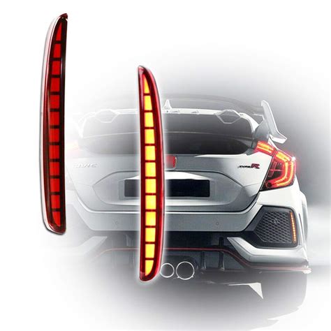 Buy Gtinthebox Red Lens Full Led Bumper Reflector Lights Tail Brake