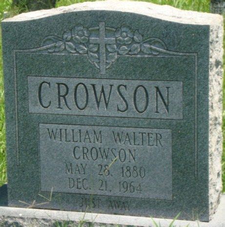 William Walter Crowson Find A Grave Memorial