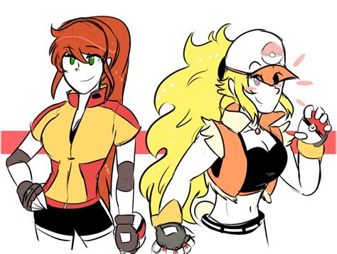 Pyrrha And Yang Pokemon Trainers [jo3mm] R Rwby