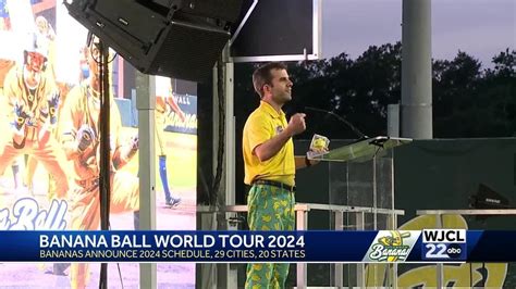 Savannah Bananas Release 2024 Banana Ball World Tour Schedule YouTube