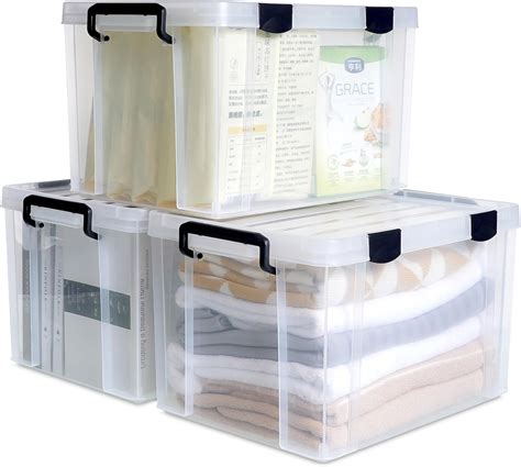 Citylife 423 Qt Airtight Plastic Storage Bins With Gasket