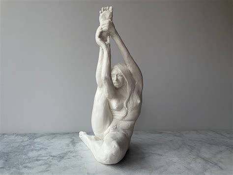 Ceramic Figure Sculpture Nude Woman Statue Porcelain Body Etsy