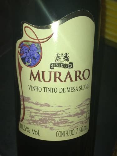 Azienda Vitivinicola Muraro Vinho Tinto De Mesa Suave Vivino US