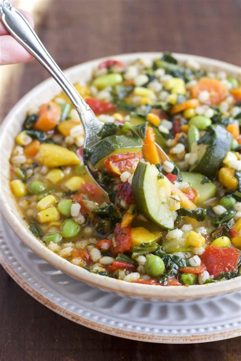 This Hearty Vegetable Barley Soup Is Ready In Only Minutes And It S