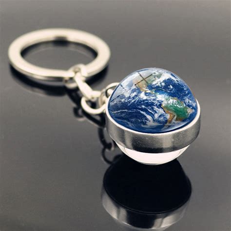 Navel piercing Navel care Navel anatomy Solar System Milk y Way Double Glass Keychain - Walmart.com