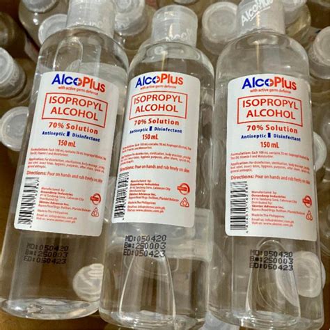 Alcoplus Isopropyl Alcohol Antiseptic Disinfectant Ml Shopee